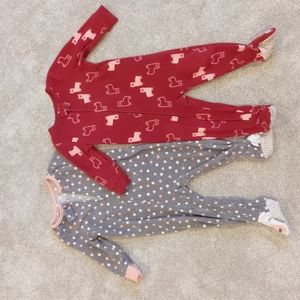 Carter's 18mo fleece footie pjs